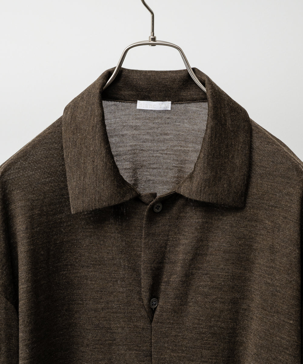 Wool Jersey Twisted polo Shirts