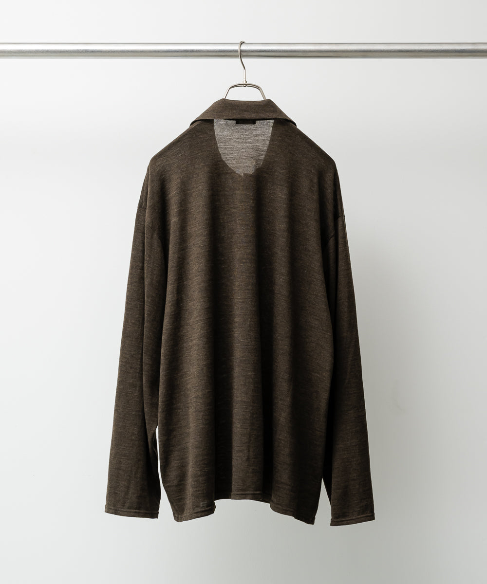 Wool Jersey Twisted polo Shirts