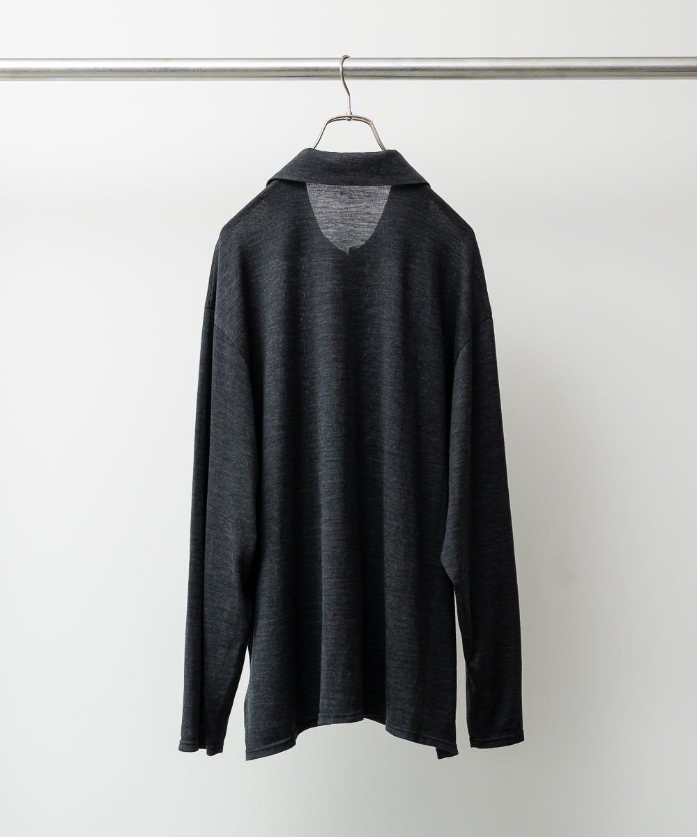Wool Jersey Twisted polo Shirts