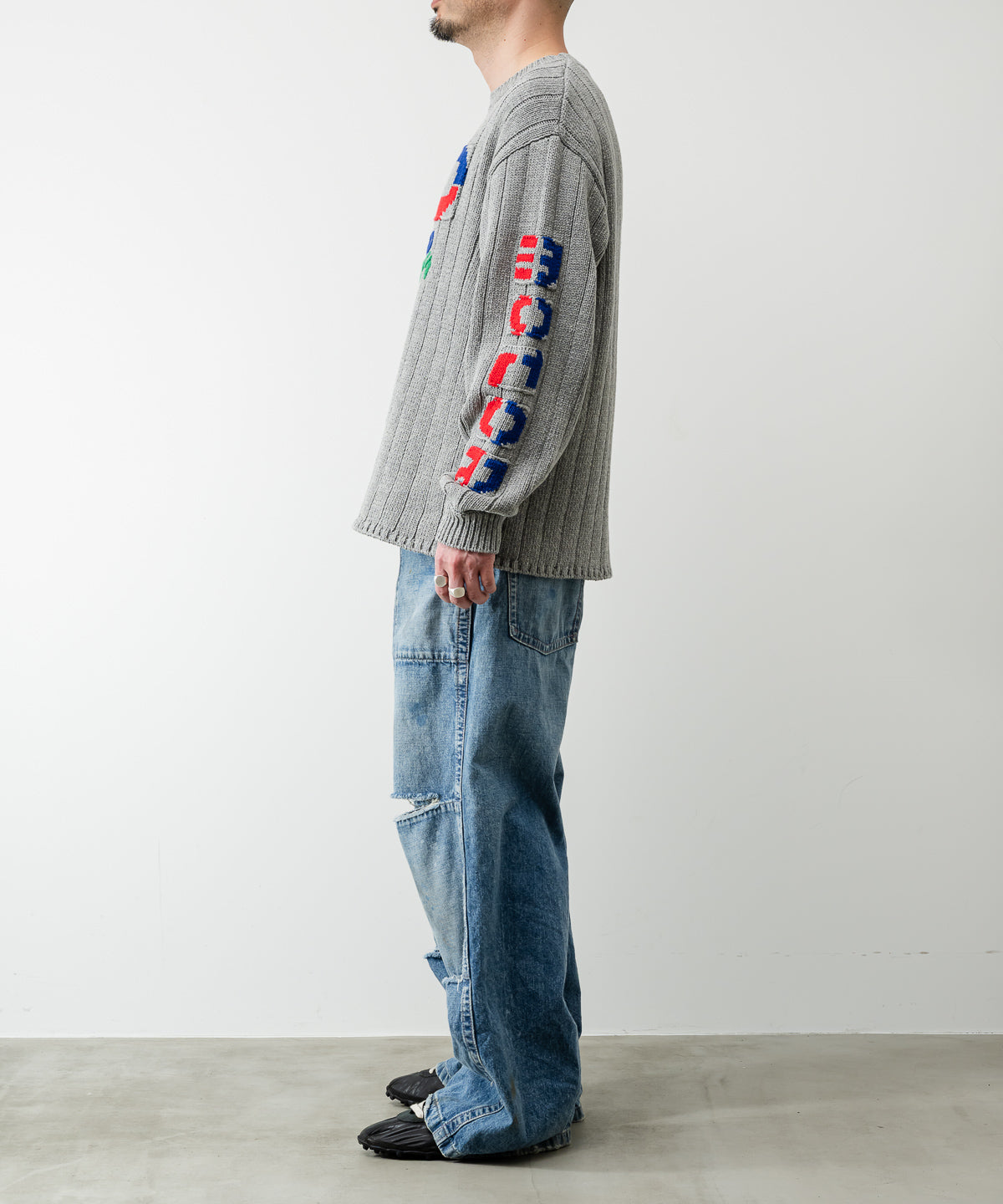 KNITTED RACING SWEATER