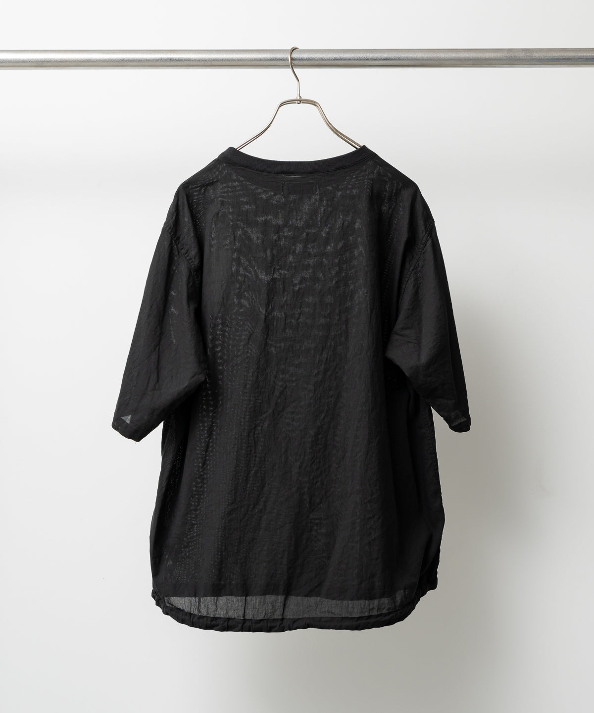 CREW NECK SHIRT -ORGANIC COTTON HIGH TWISTED DOBBY CLOTH
