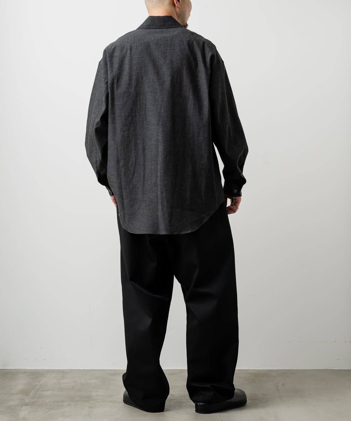 C THE C BLK CHAMBRAY SHIRT