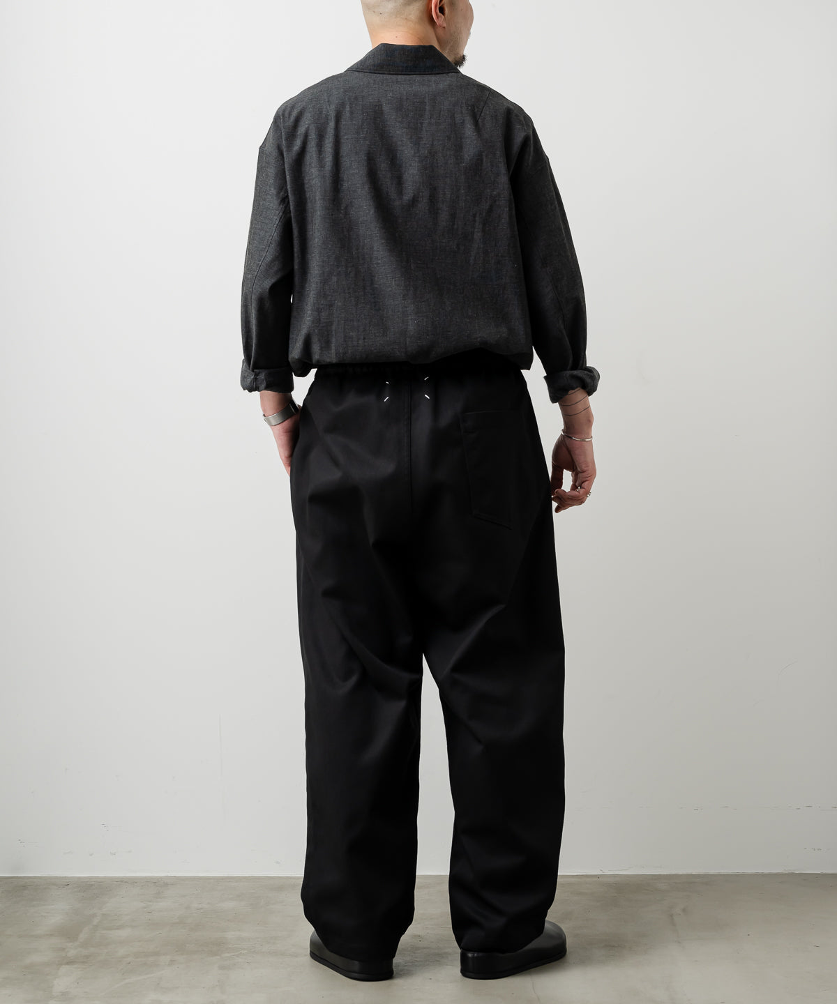 C THE C BLK CHAMBRAY SHIRT