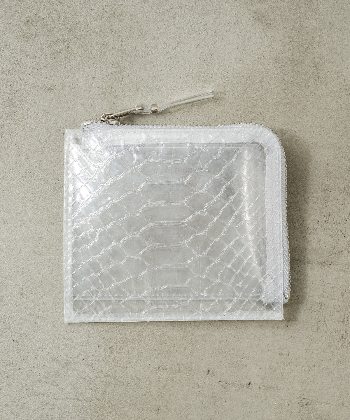 SNAKE TRANSPARENT L ZIP WALLET