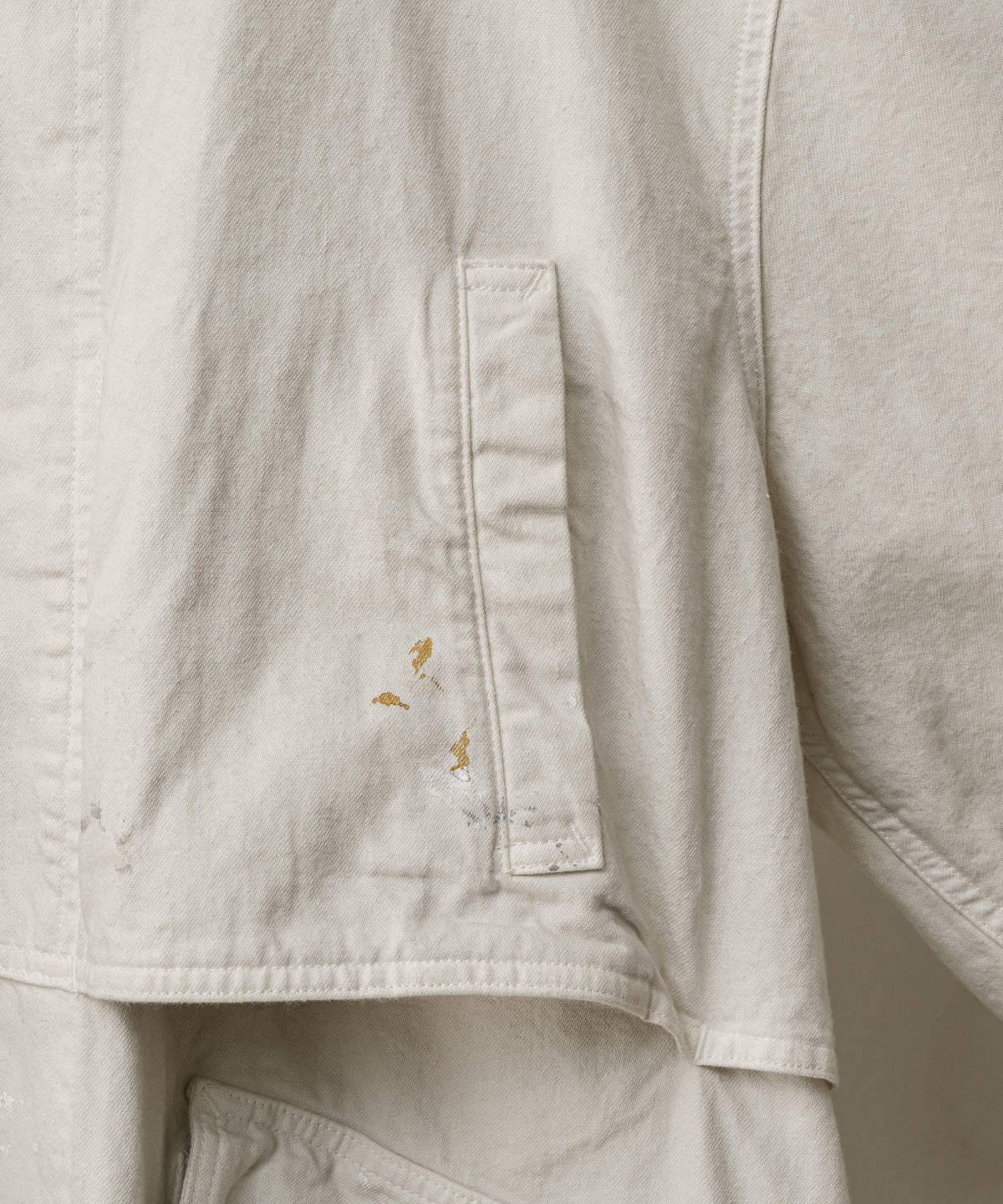 AGING DENIM HALF JACKET