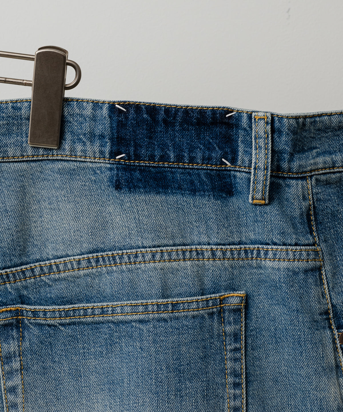 WRAP DENIM TROUSERS