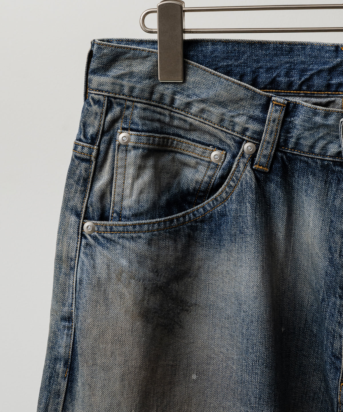 STRAIGHT WIDE DENIM PANTS