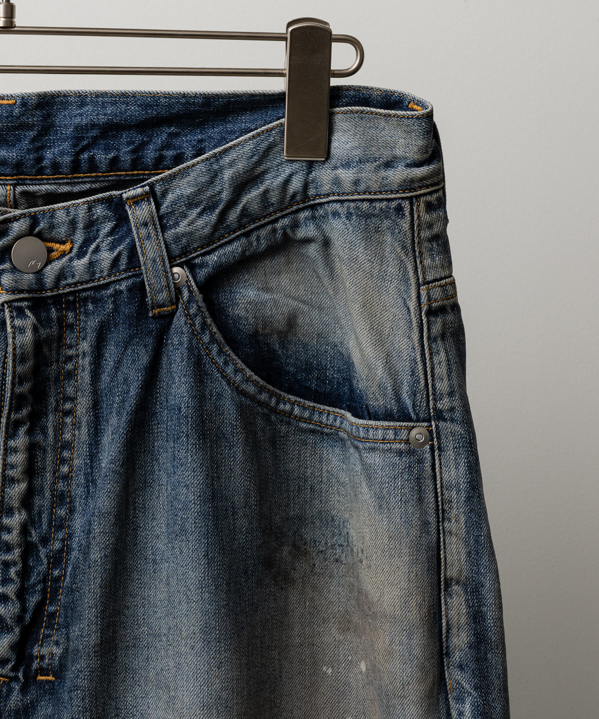 STRAIGHT WIDE DENIM PANTS