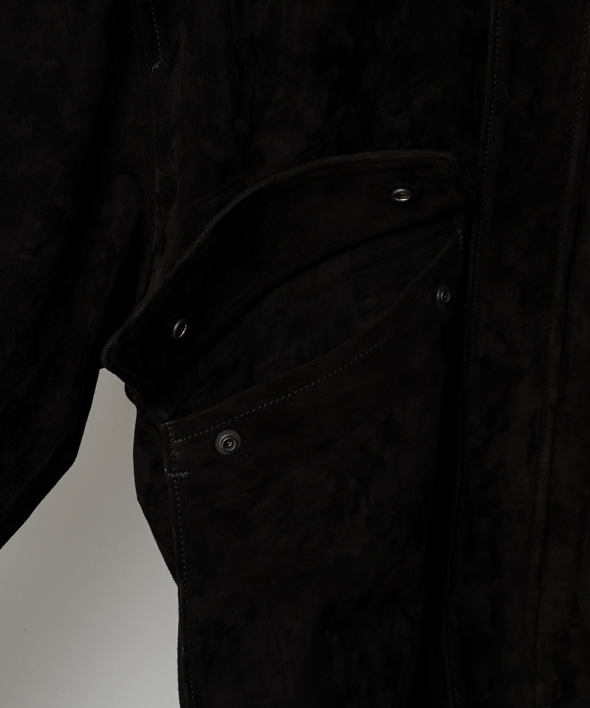 CALF SUEDE LEATHER FLIGHT JKT