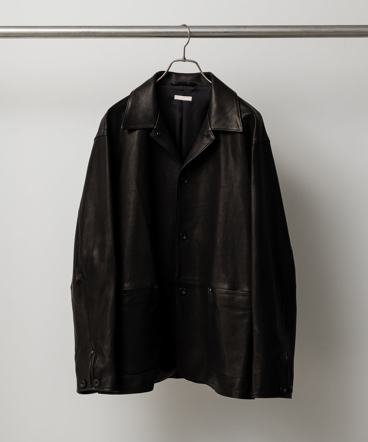 CALF LEATHER COVERALL JKT