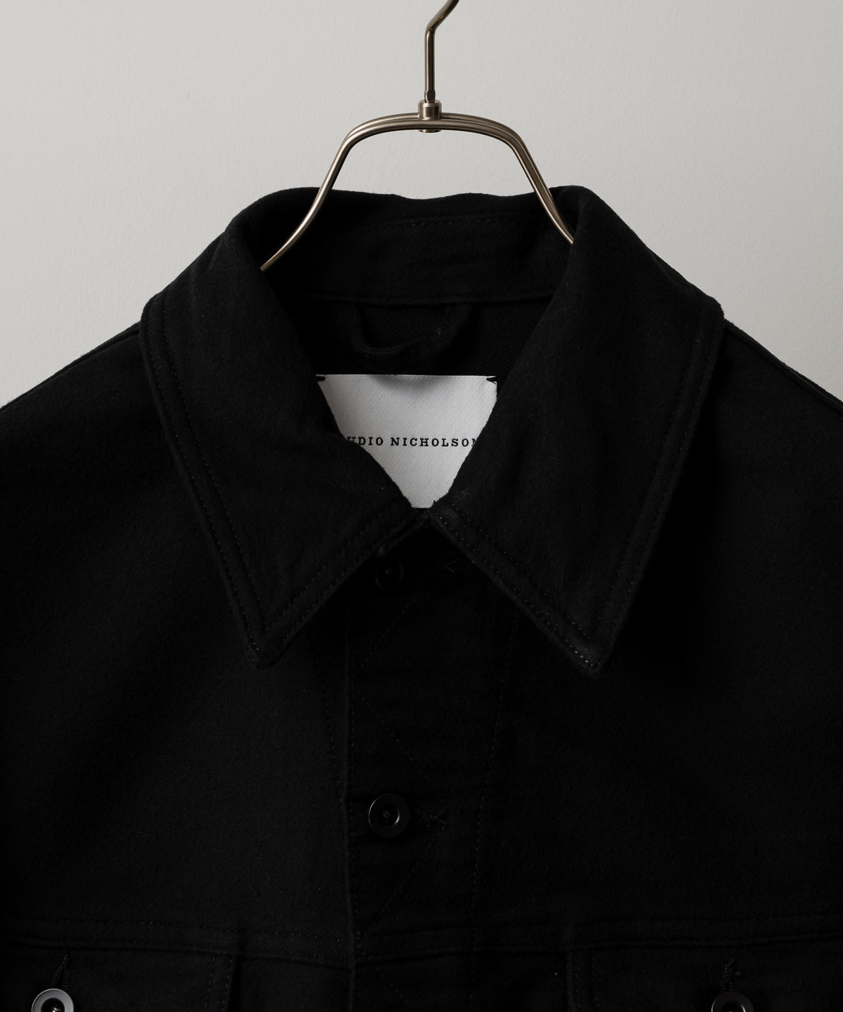 DERBY MOLESKIN JACKET IN BLACK