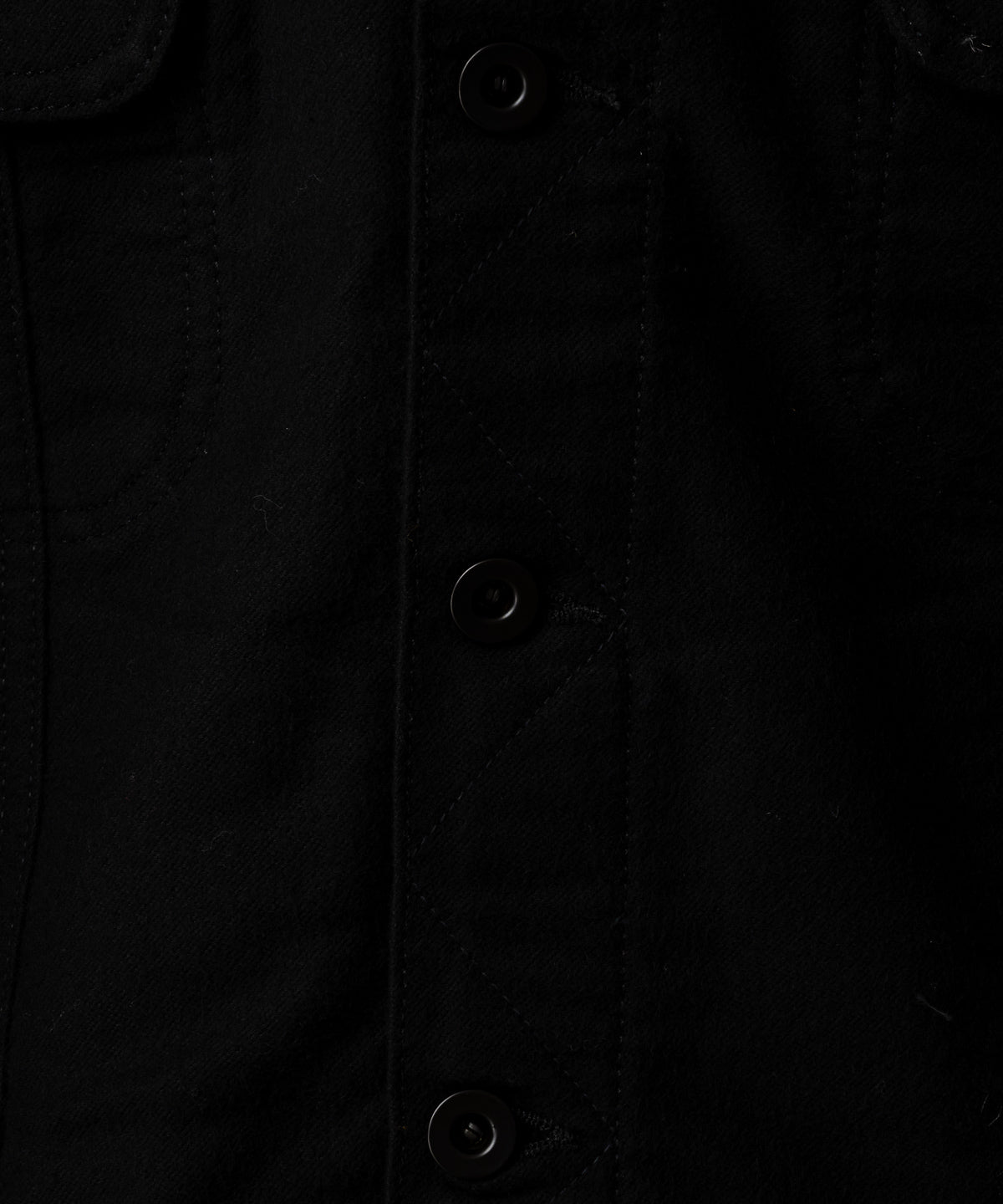 DERBY MOLESKIN JACKET IN BLACK