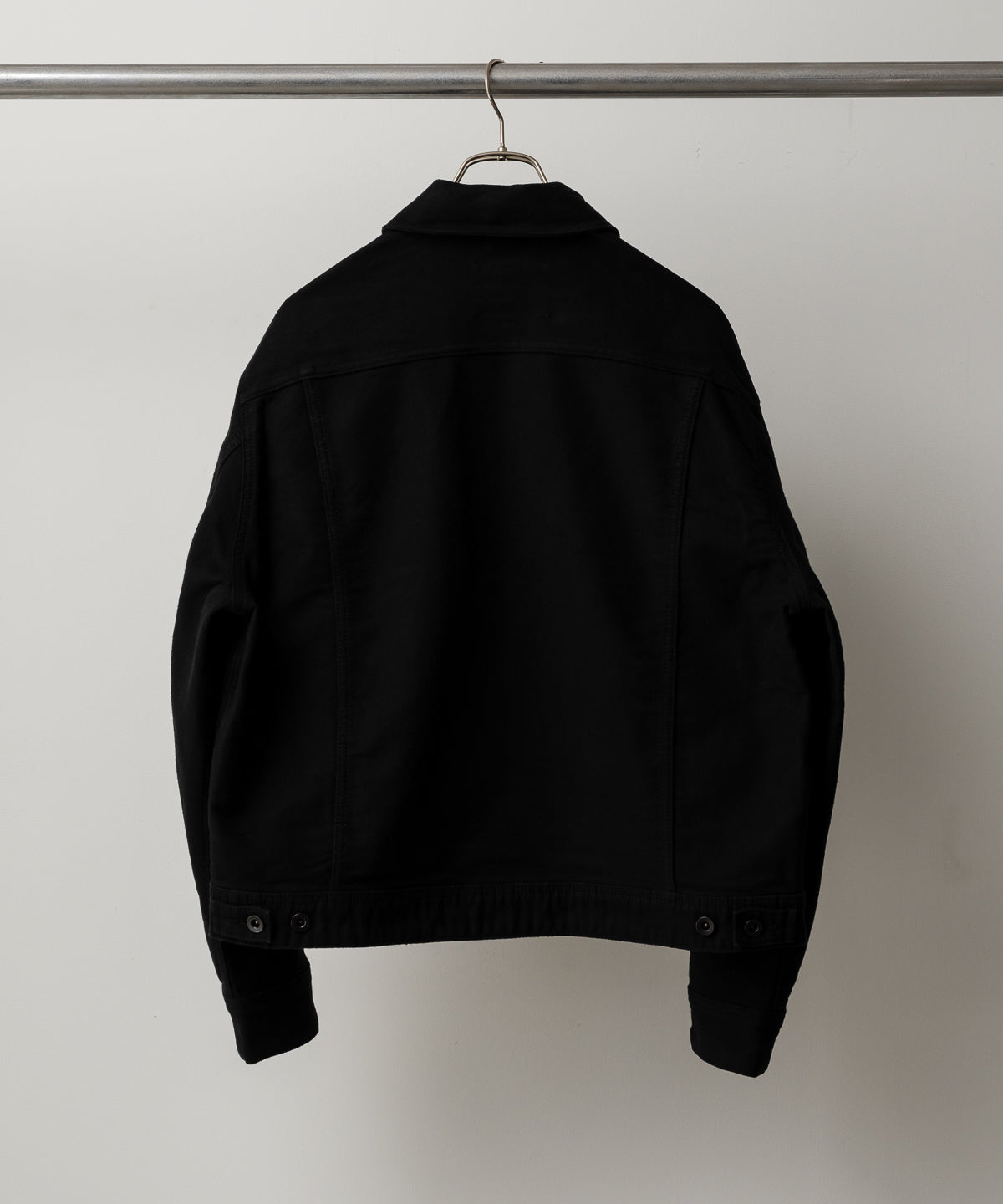 DERBY MOLESKIN JACKET IN BLACK