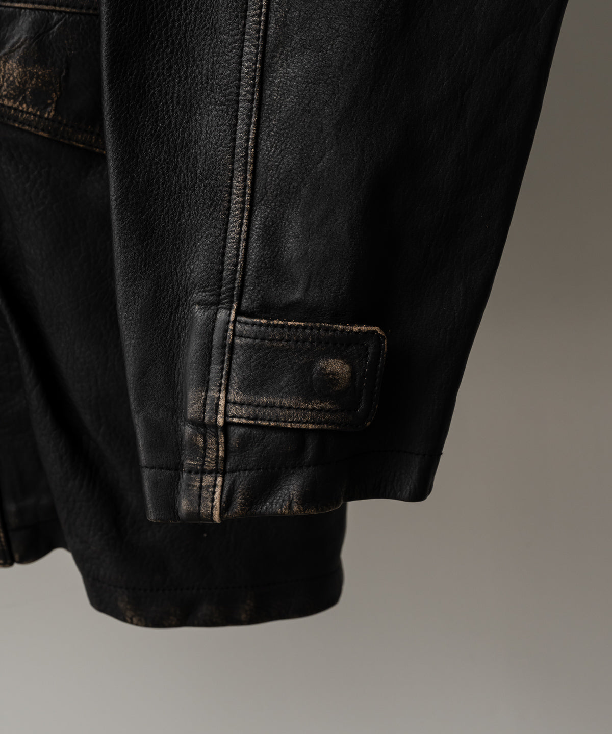 DAD`S LEATHER HALF COAT