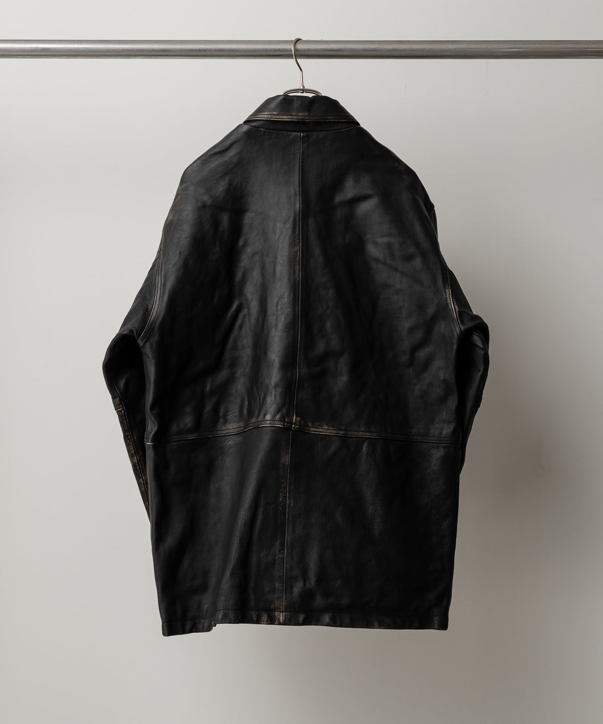 DAD`S LEATHER HALF COAT