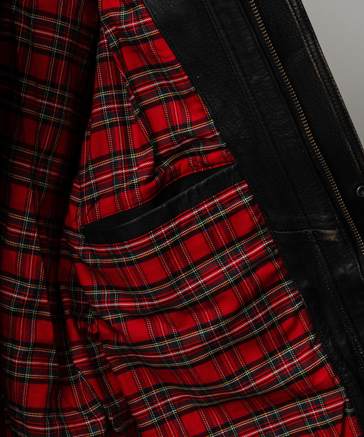DAD`S LEATHER HALF COAT