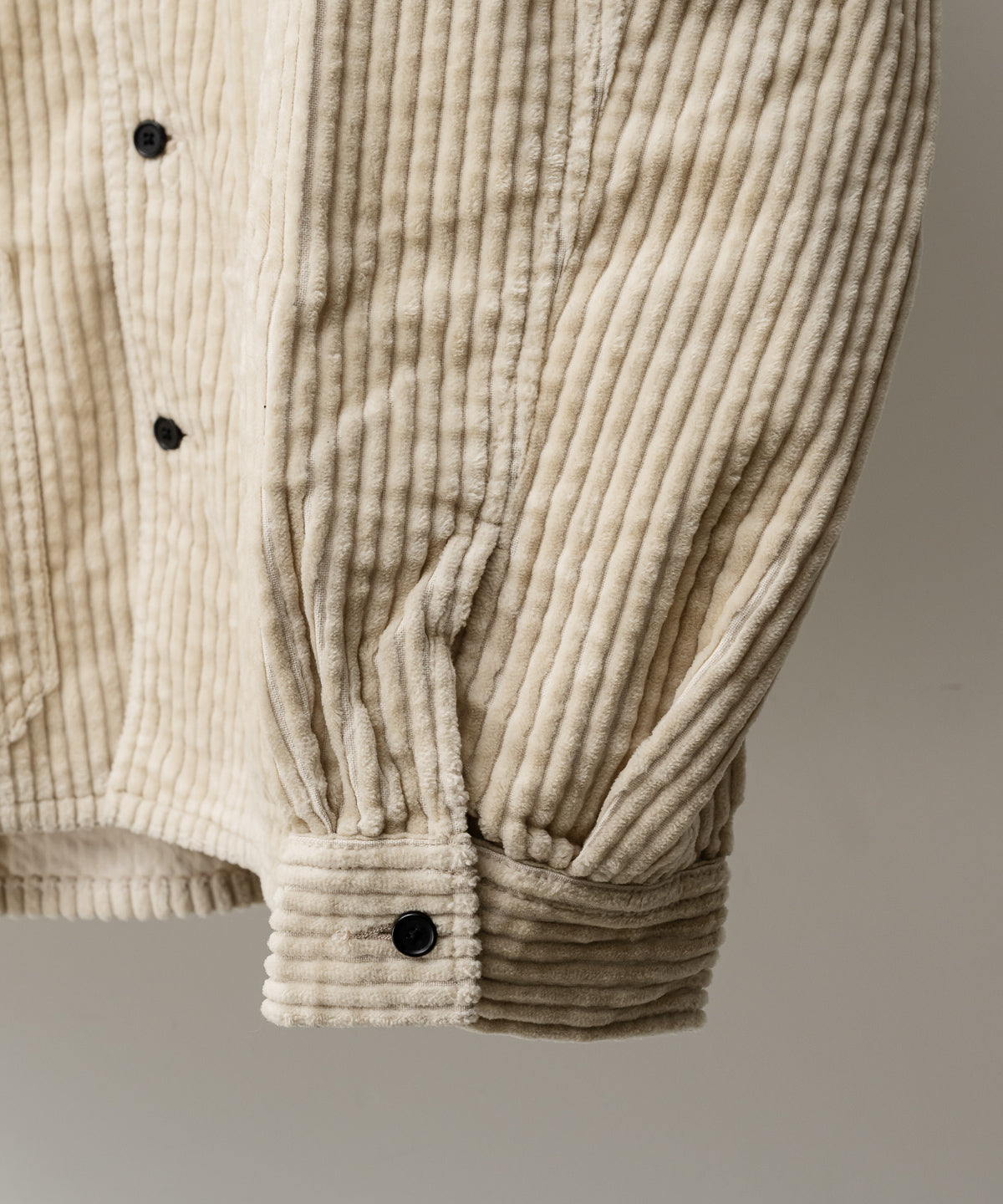 CORDUROY OPEN COLLAR SHIRT