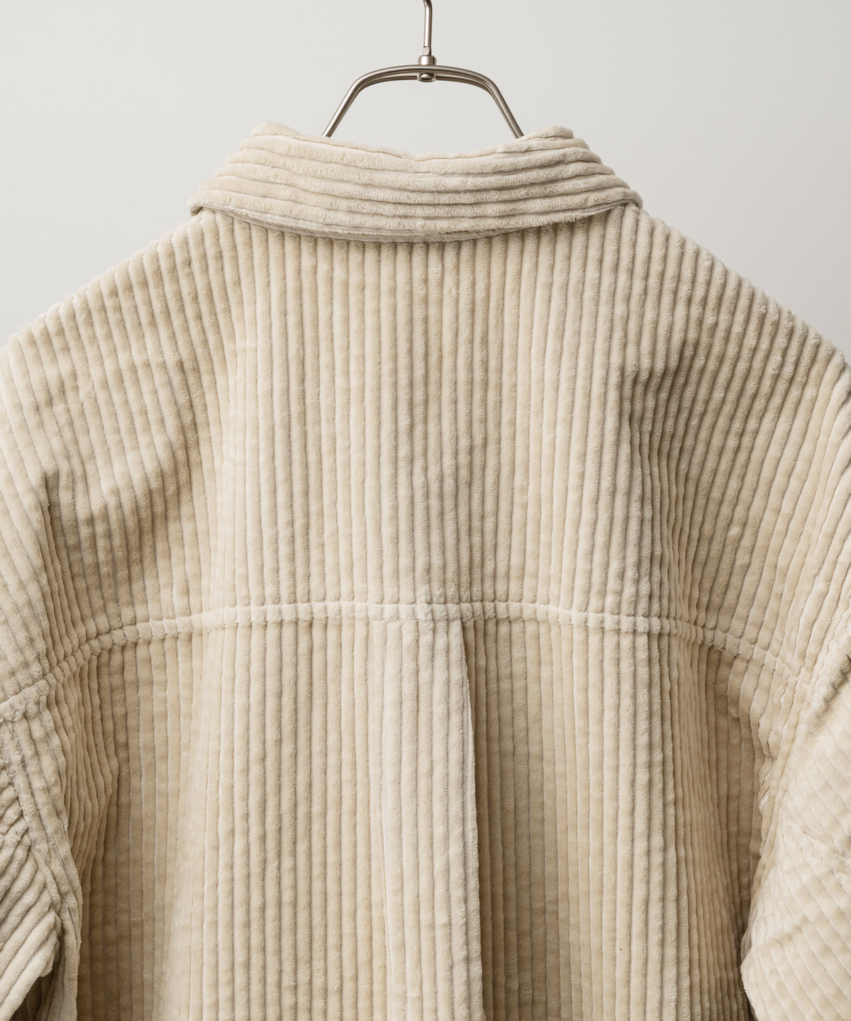 CORDUROY OPEN COLLAR SHIRT