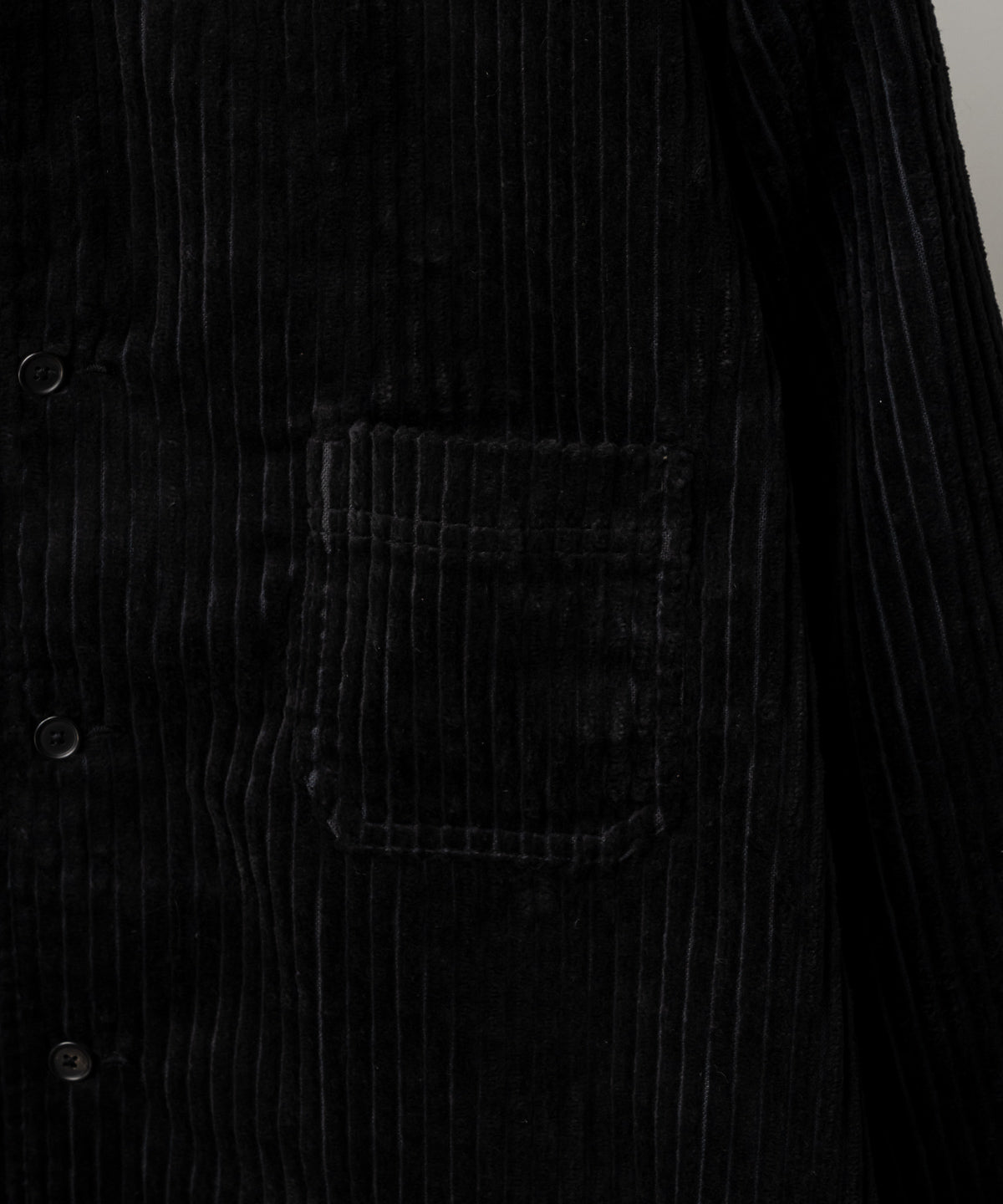CORDUROY OPEN COLLAR SHIRT