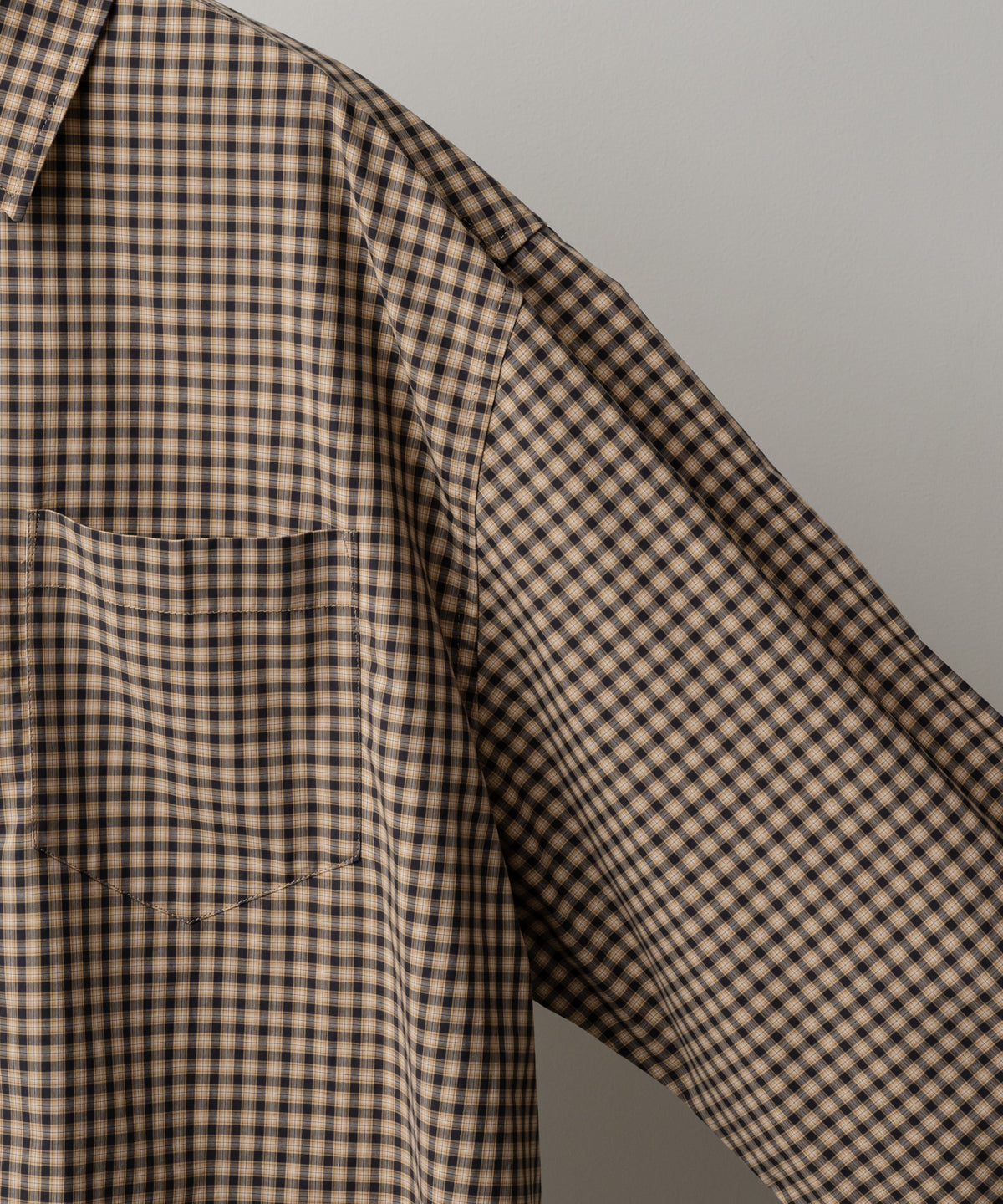 YARN DYED CHECK POPLIN SHIRT