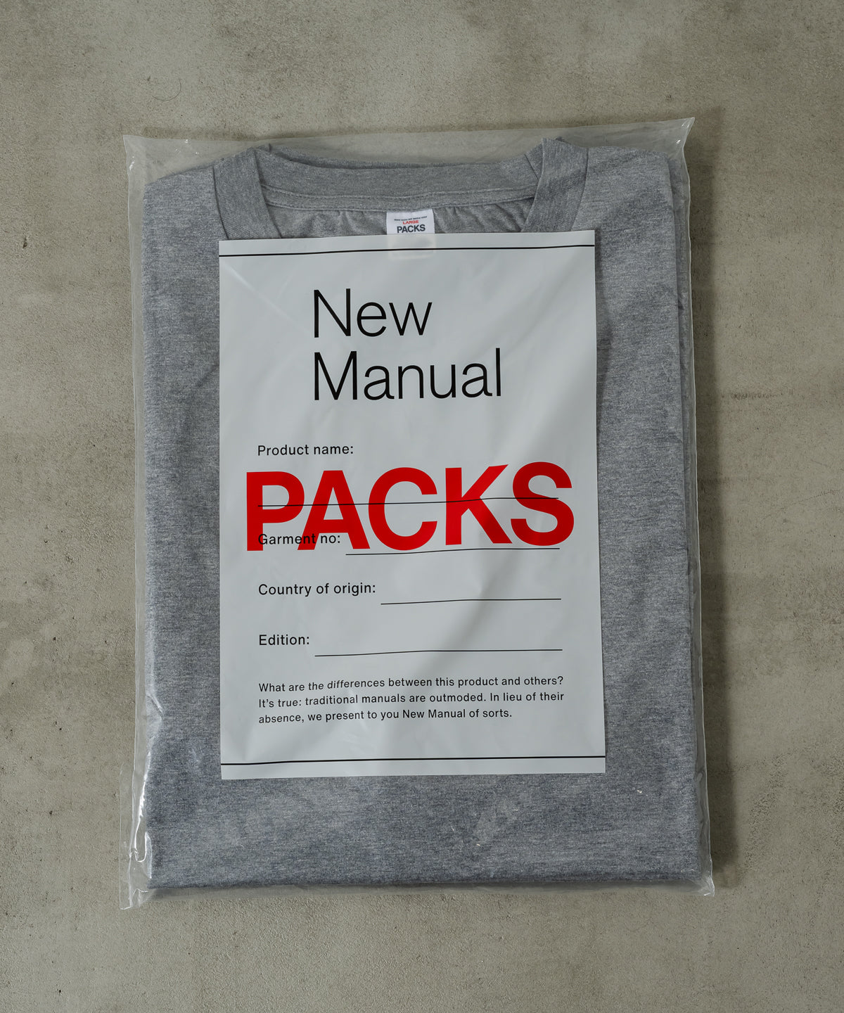 "PACK" 2P TEE