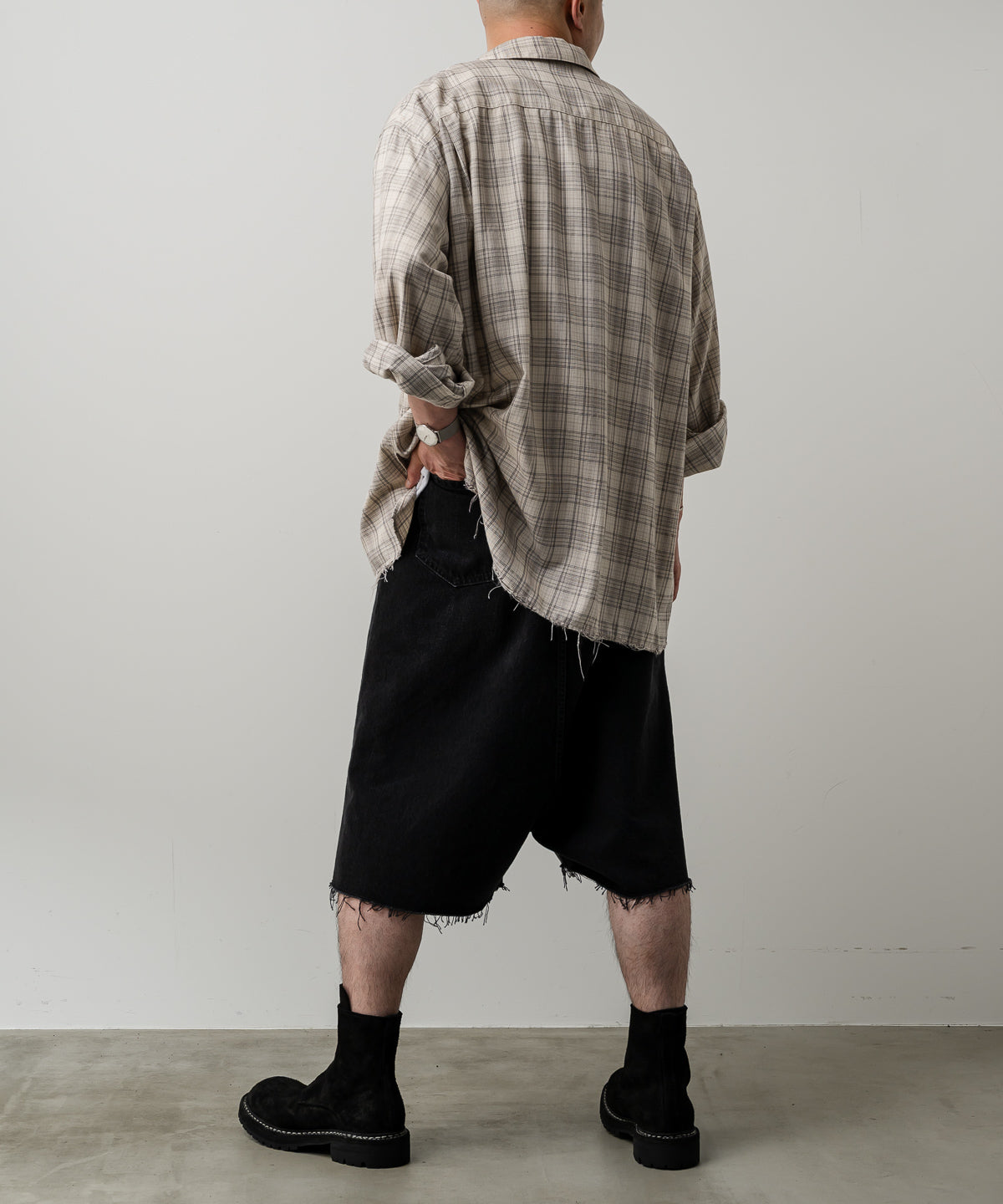 SOLD OUT >> AGING RAYON CHECK SHIRT