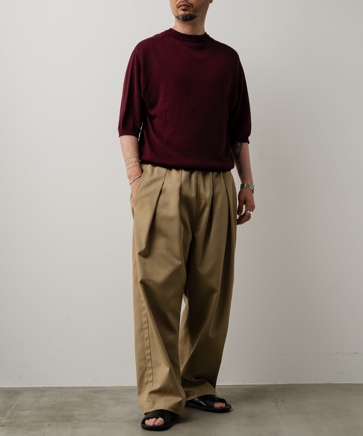 Wide knit T-Shirt