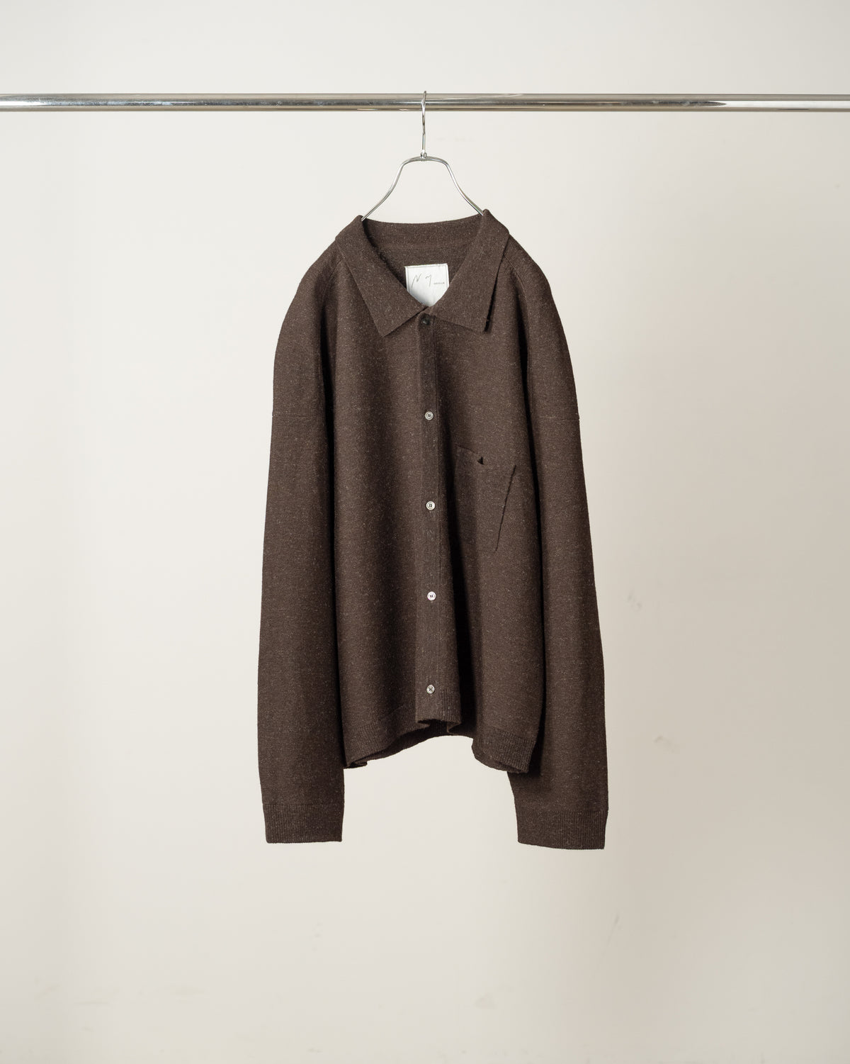 SHETLAND WOOL KNIT SHIRT