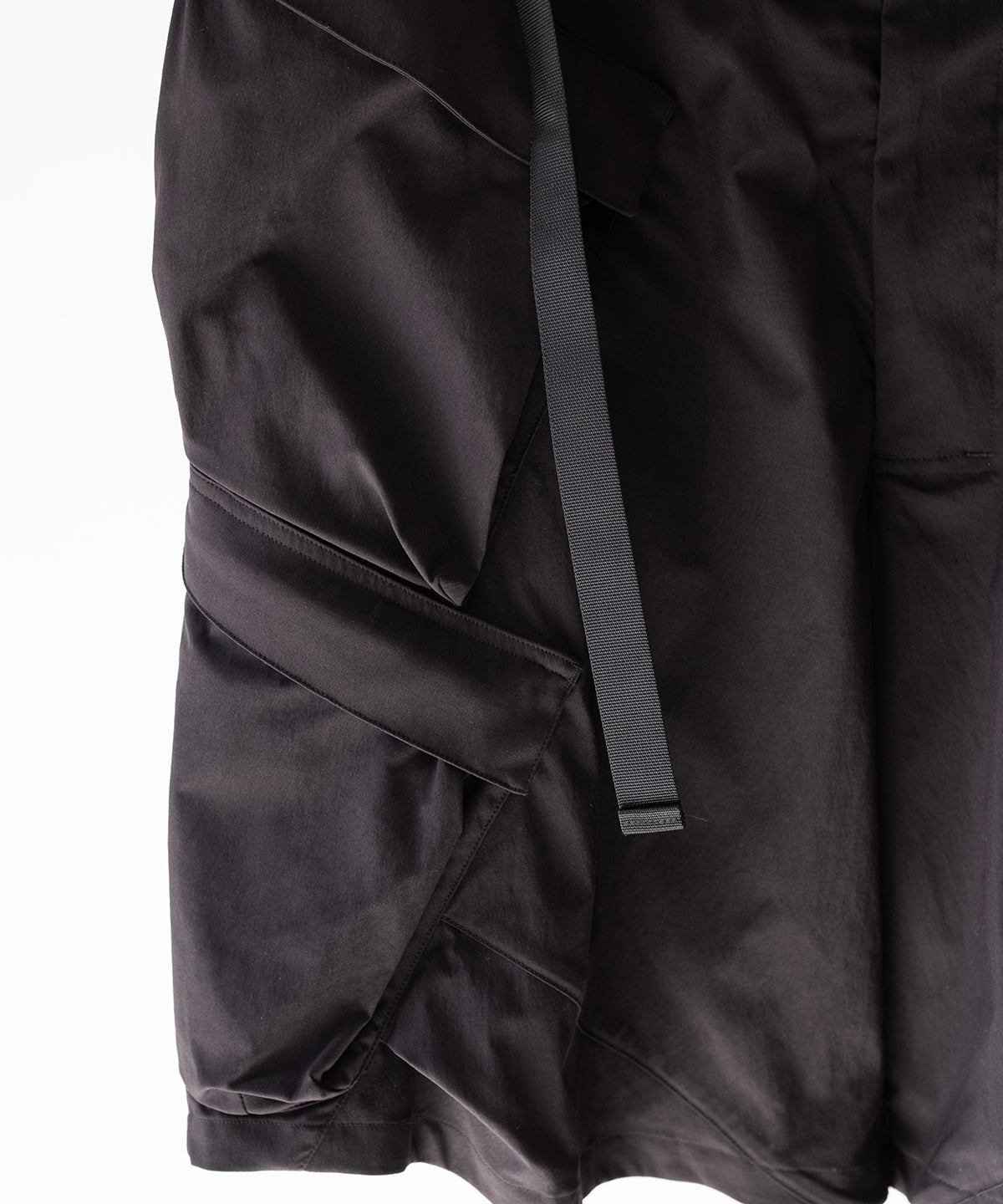 LAST1>> SP56A-M NYLON STRETCH DOUBLE CARGO SHORT PANTS