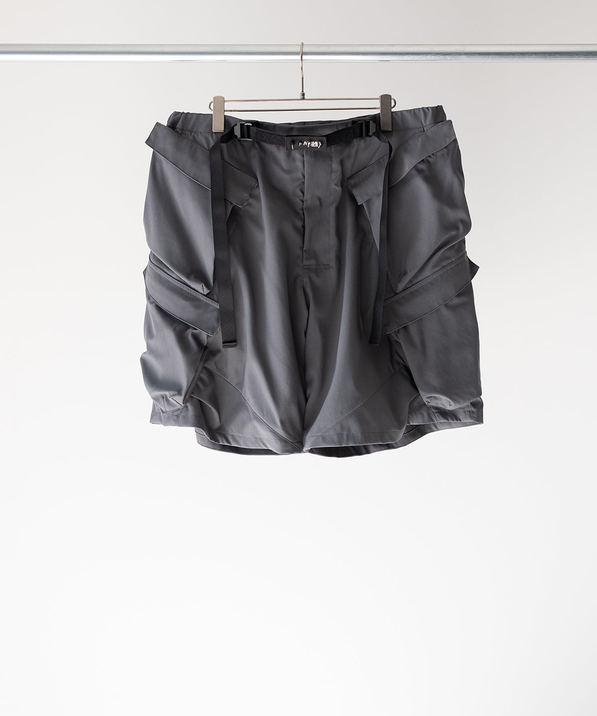 LAST1>> SP56A-M NYLON STRETCH DOUBLE CARGO SHORT PANTS