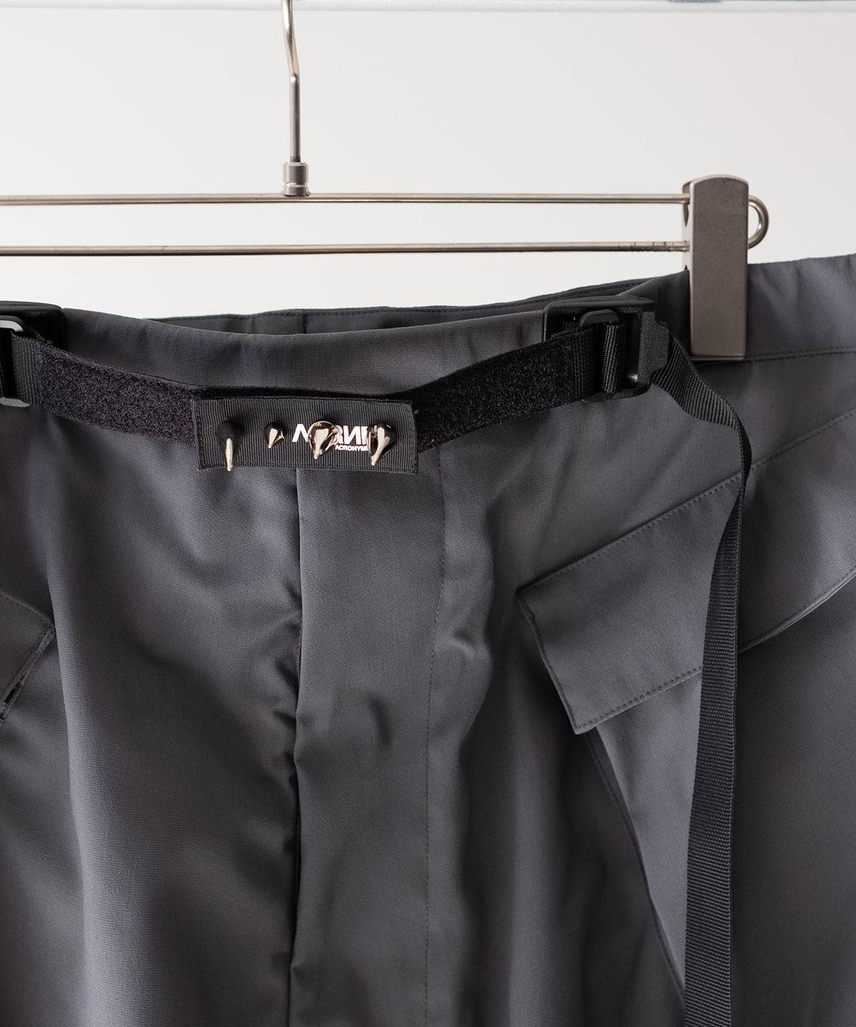 LAST1>> SP56A-M NYLON STRETCH DOUBLE CARGO SHORT PANTS