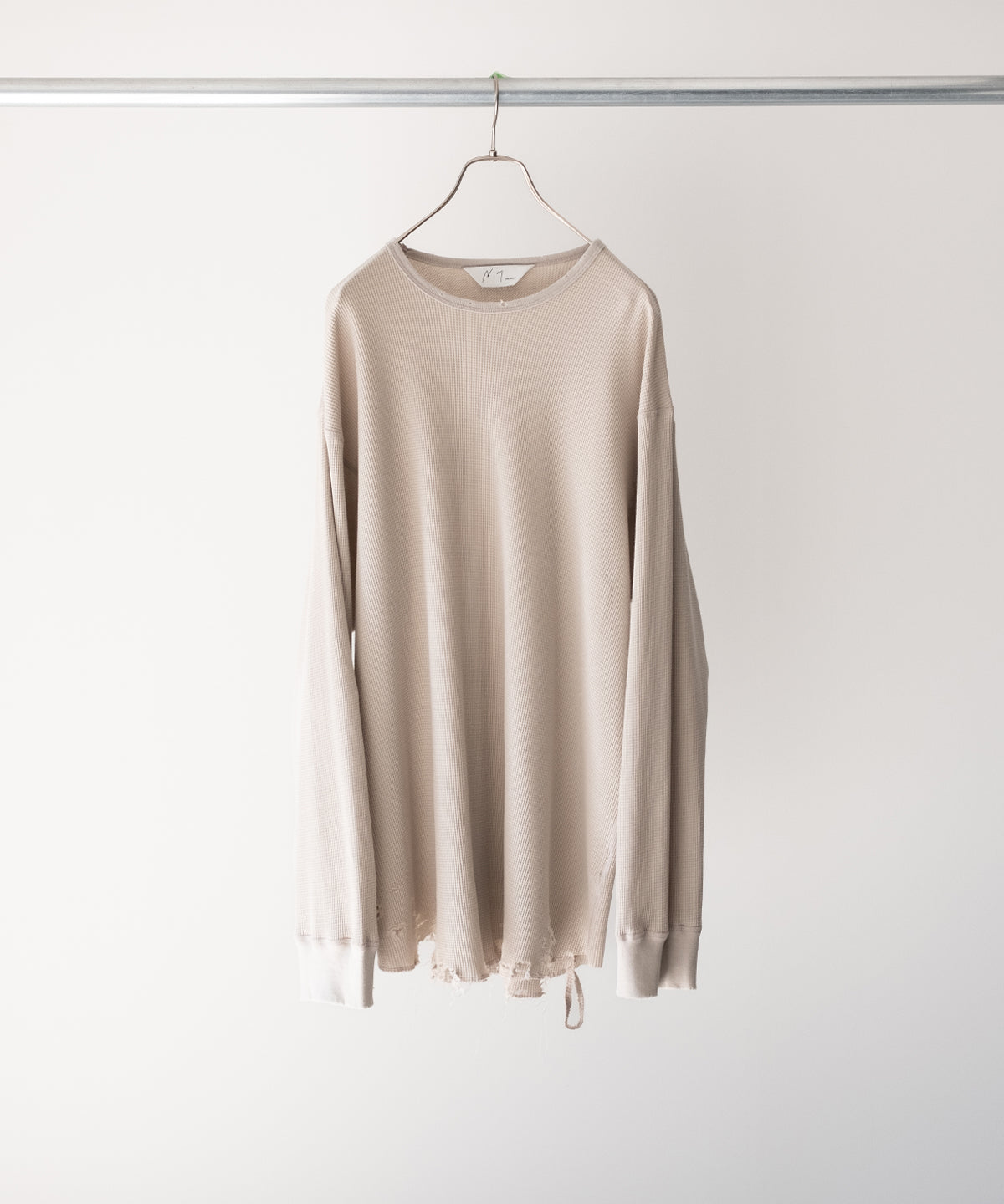 DAMAGE WAFFLE CREW LS T-SHIRT - ANCELLM – C THE C