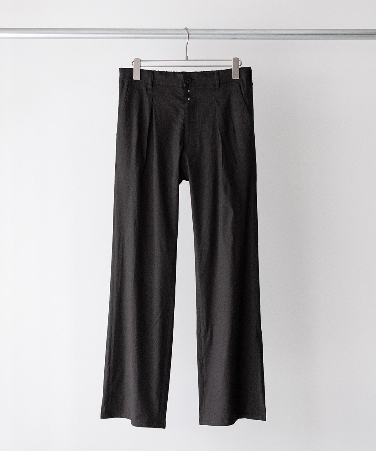 パンツ 25AW ANCELLM / SHOE CUT SLACKS(BLACK) L/R SHOE CUT SLACKS(BLACK) – ANCELLM
