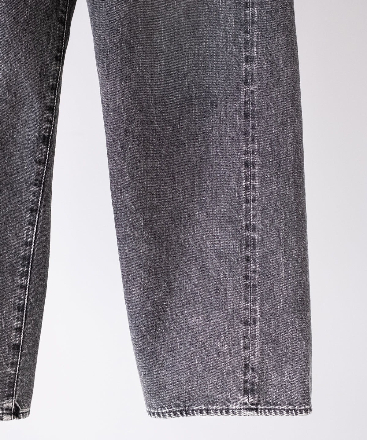 VINTAGE WASHED SELVEDGE BLACK DENIM 5P PANTS