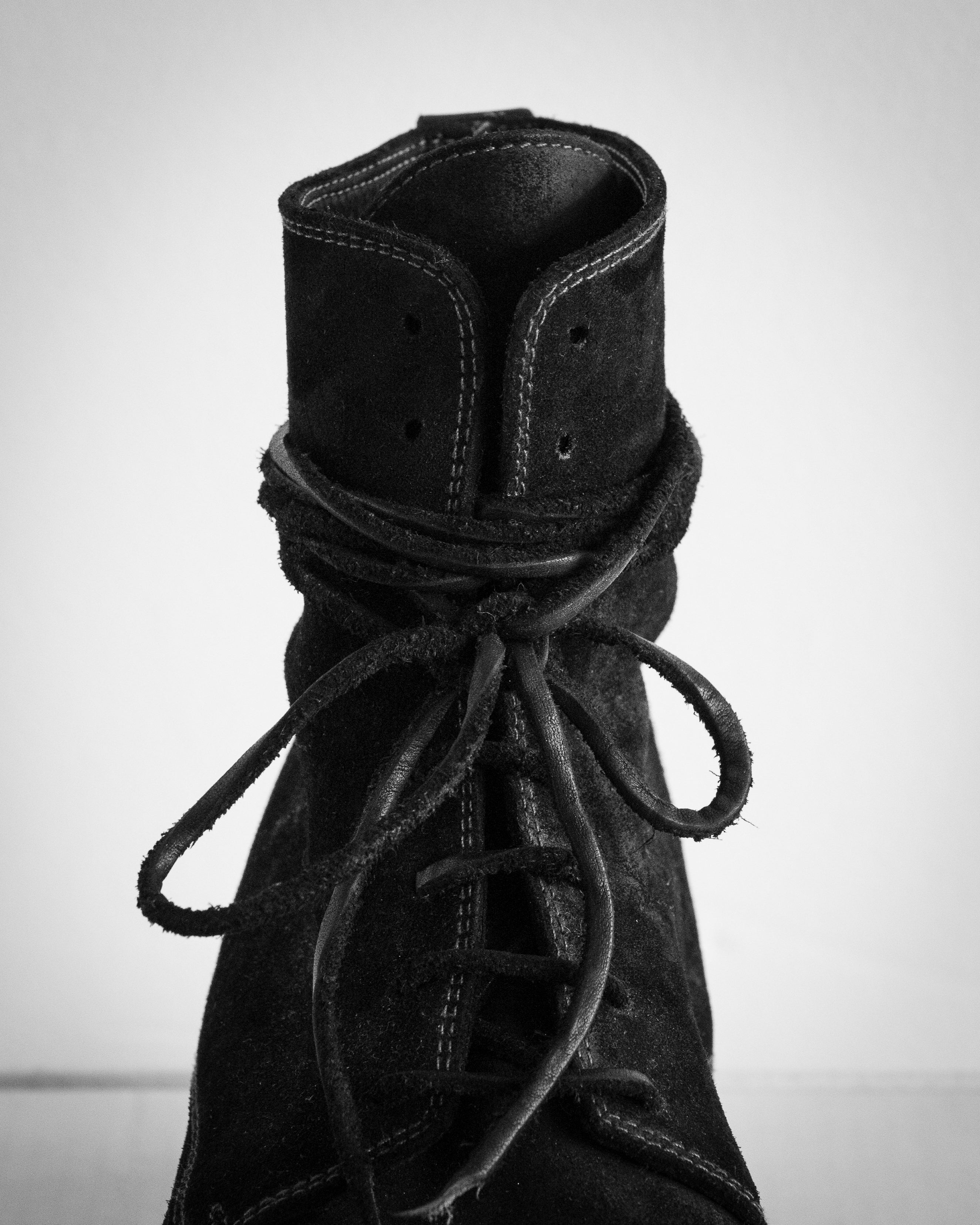 GUIDO_OLD VACCHETTA REVERSE CV LACED UP BOOTS- GUIDI&ROSELLINI