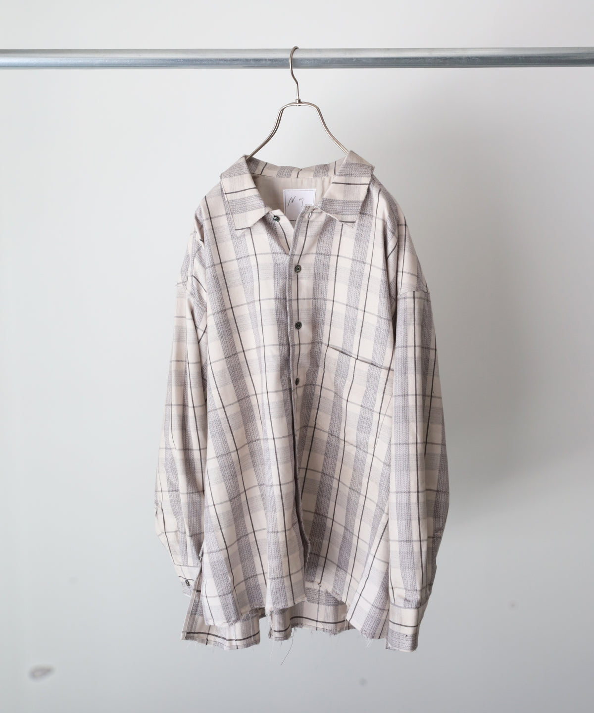 トップス ancellm C/R CHECK OVER SHIRT(BLACK) C/R CHECK OVER SHIRT(BLACK) – ANCELLM
