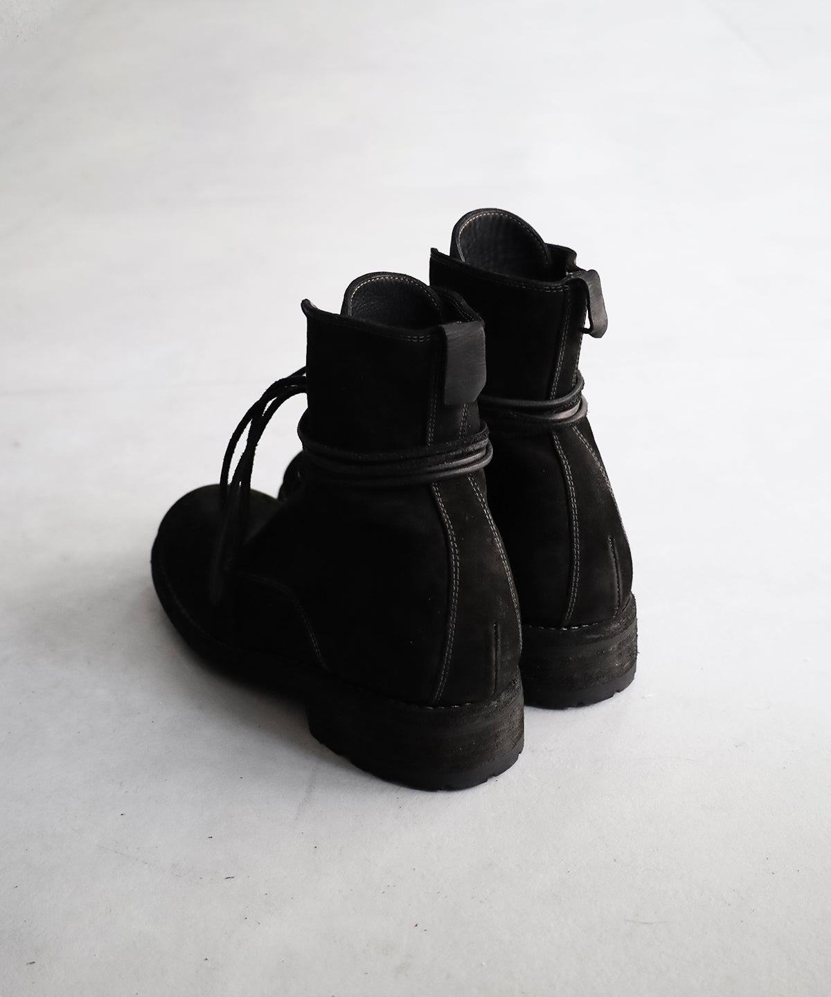 GUIDO_OLD VACCHETTA REVERSE CV LACED UP BOOTS- GUIDI&ROSELLINI