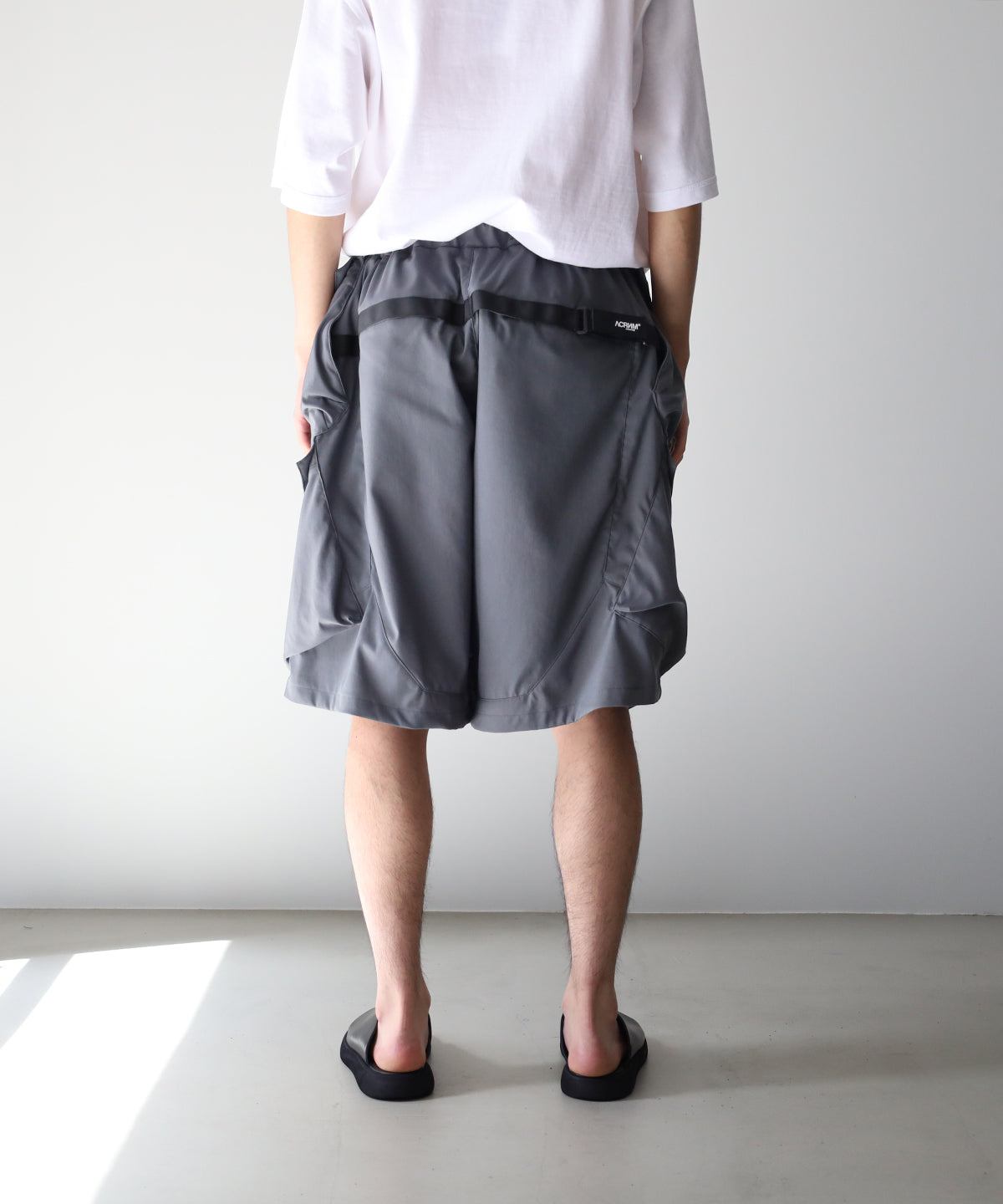 LAST1>> SP56A-M NYLON STRETCH DOUBLE CARGO SHORT PANTS