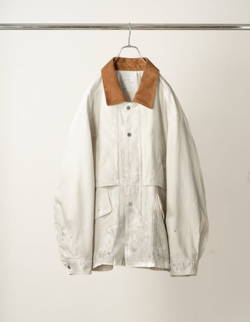 AGING DENIM HALF JACKET