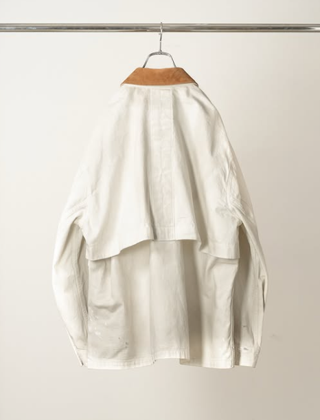 AGING DENIM HALF JACKET