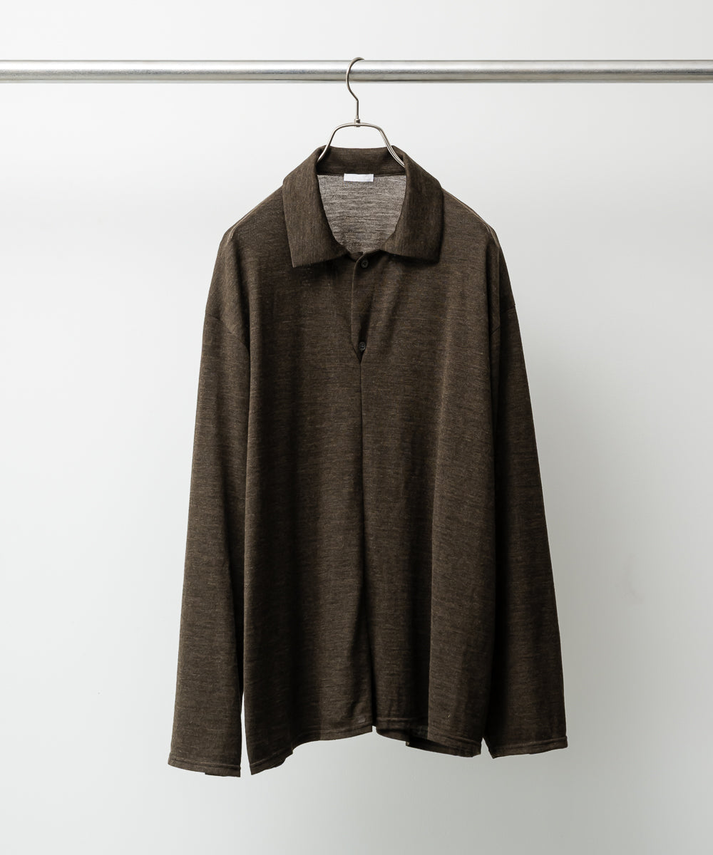 Wool Jersey Twisted polo Shirts