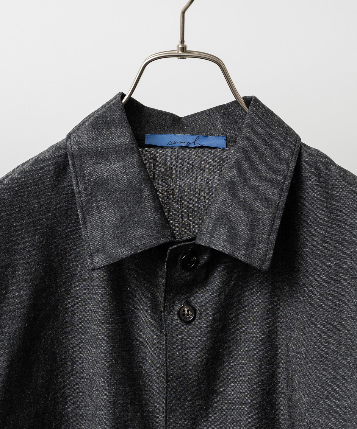 C THE C BLK CHAMBRAY SHIRT