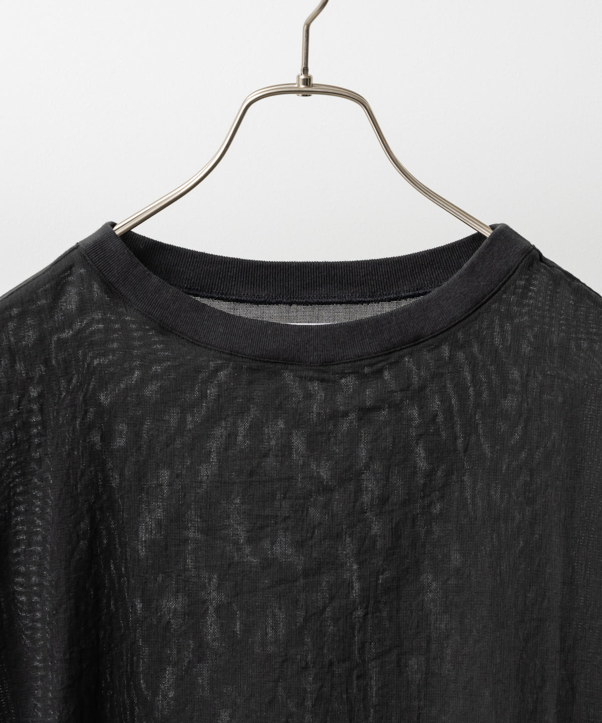 CREW NECK SHIRT -ORGANIC COTTON HIGH TWISTED DOBBY CLOTH- - marka