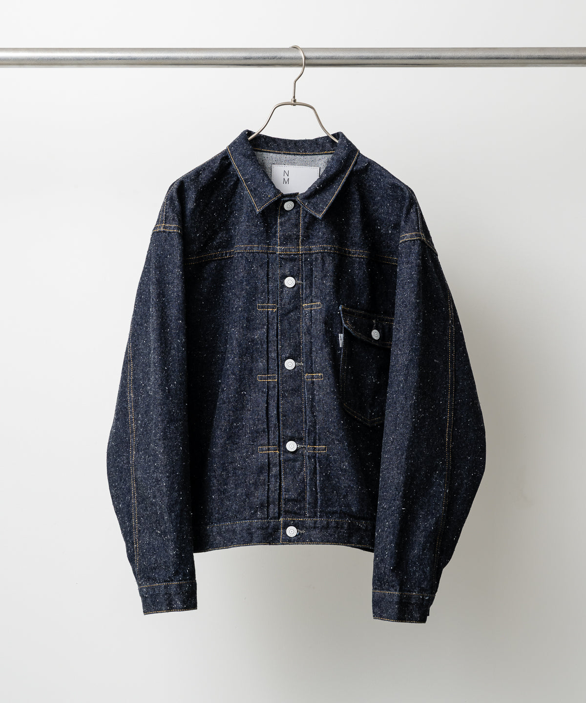 #001 T-BACK DENIM JACKET ONE-WASHED