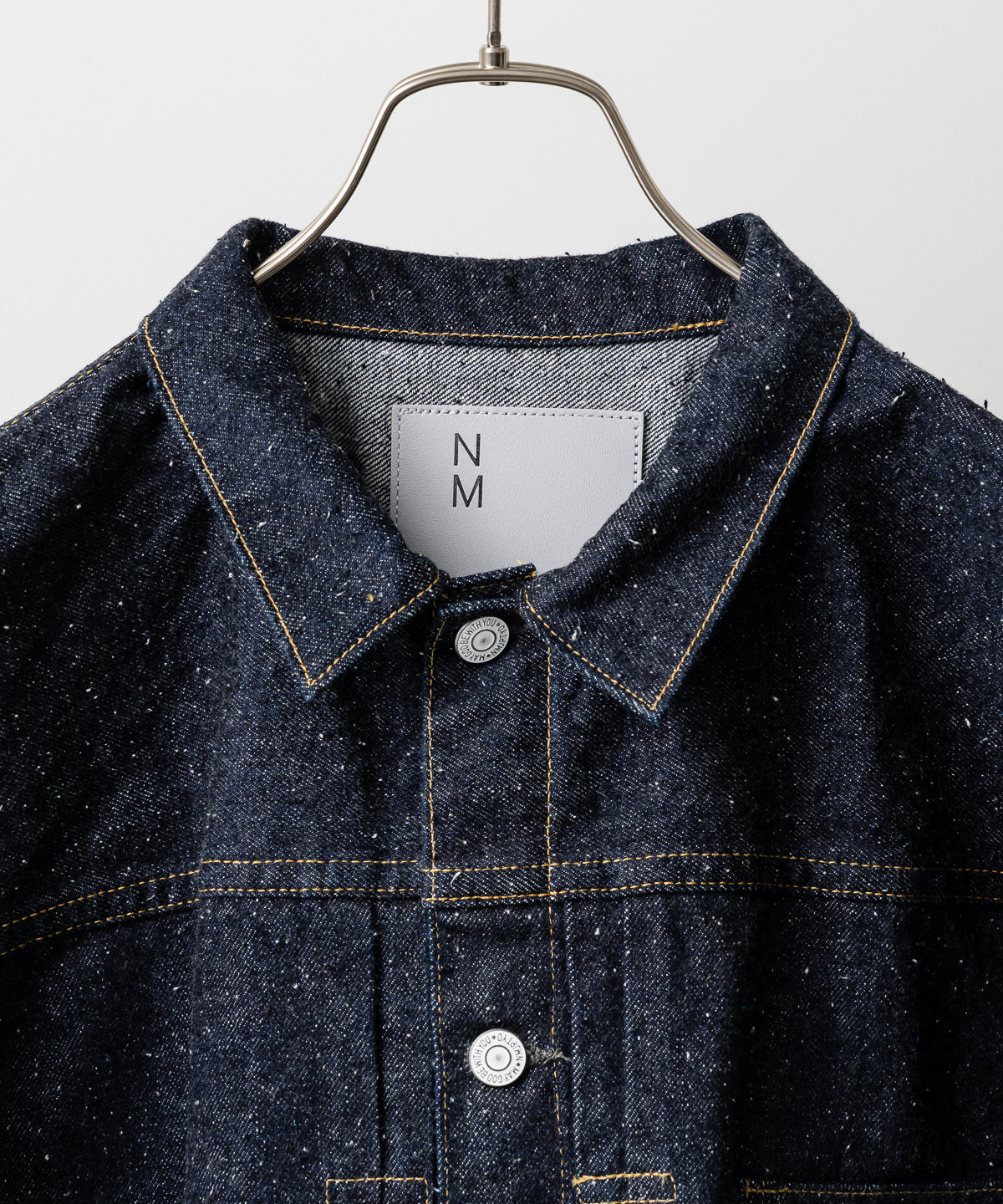 #001 T-BACK DENIM JACKET ONE-WASHED