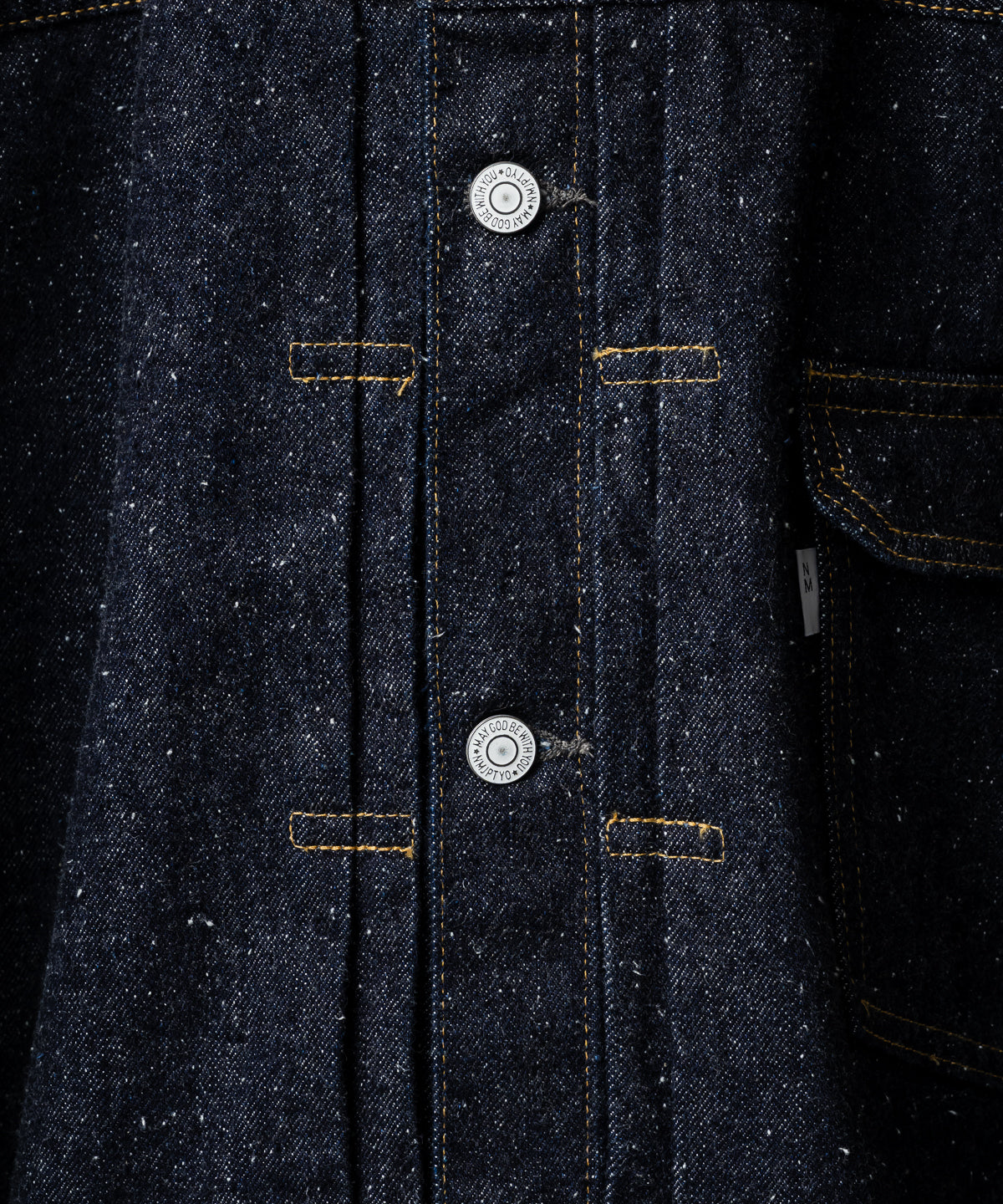 #001 T-BACK DENIM JACKET ONE-WASHED