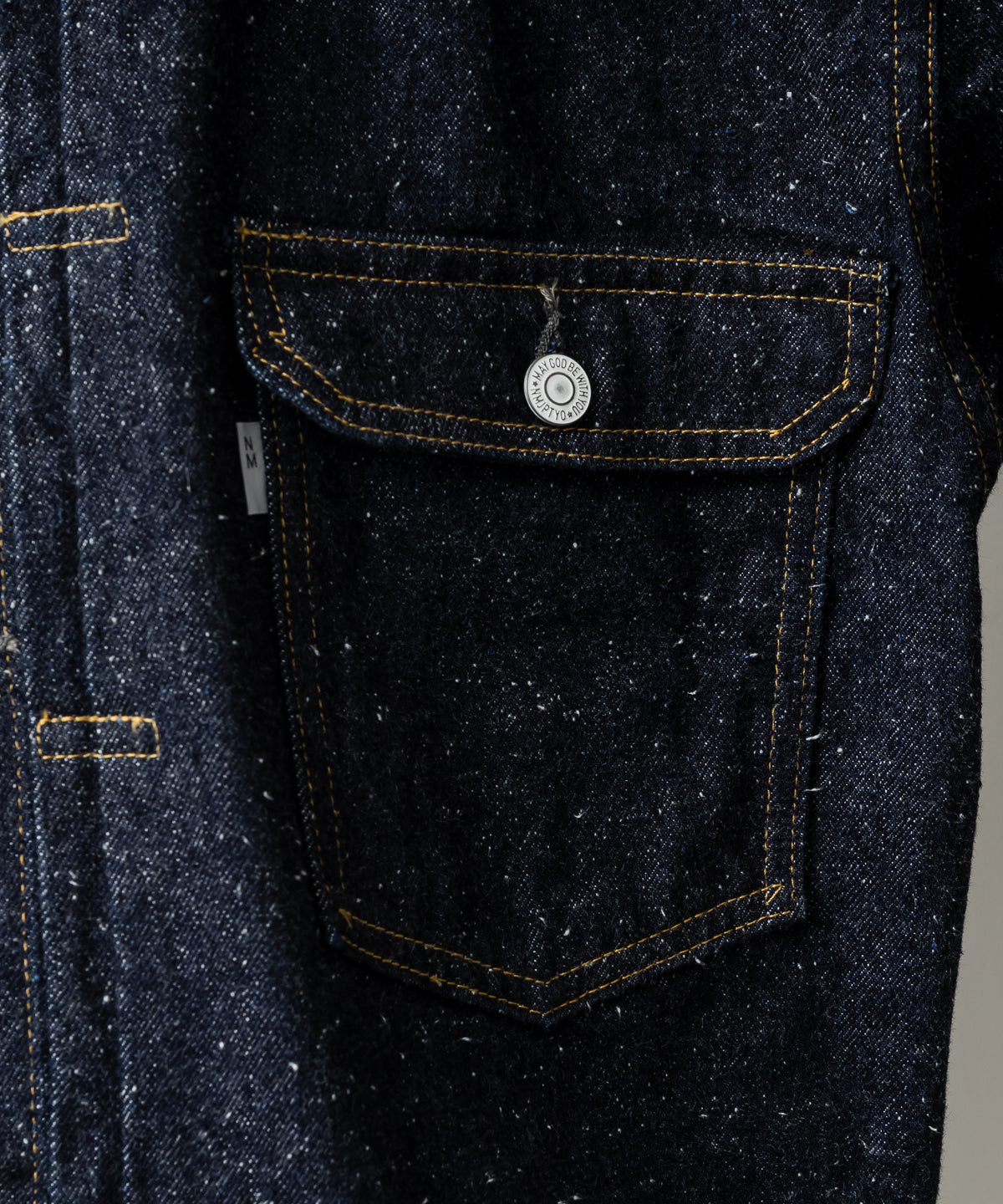 #001 T-BACK DENIM JACKET ONE-WASHED