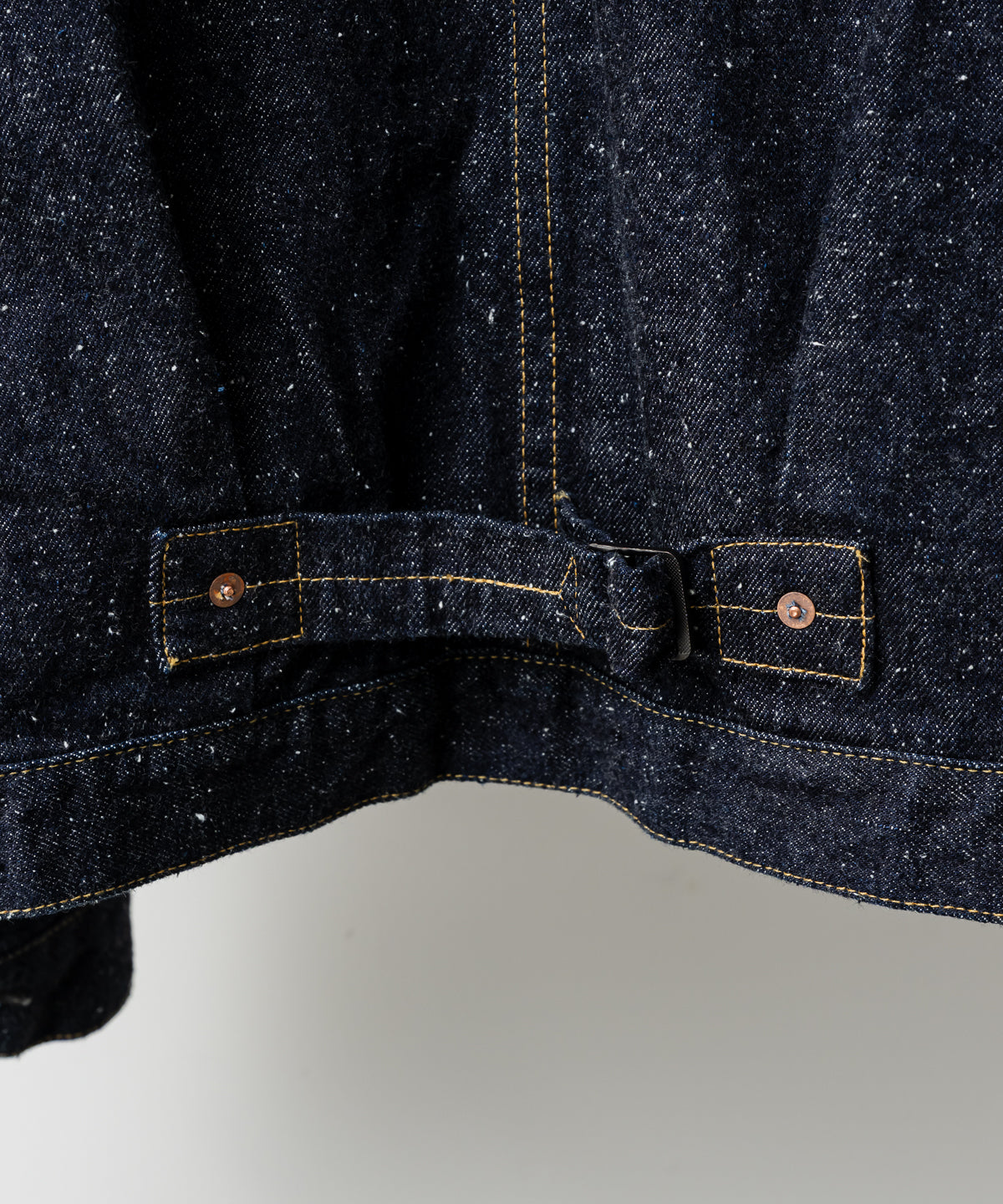 #001 T-BACK DENIM JACKET ONE-WASHED