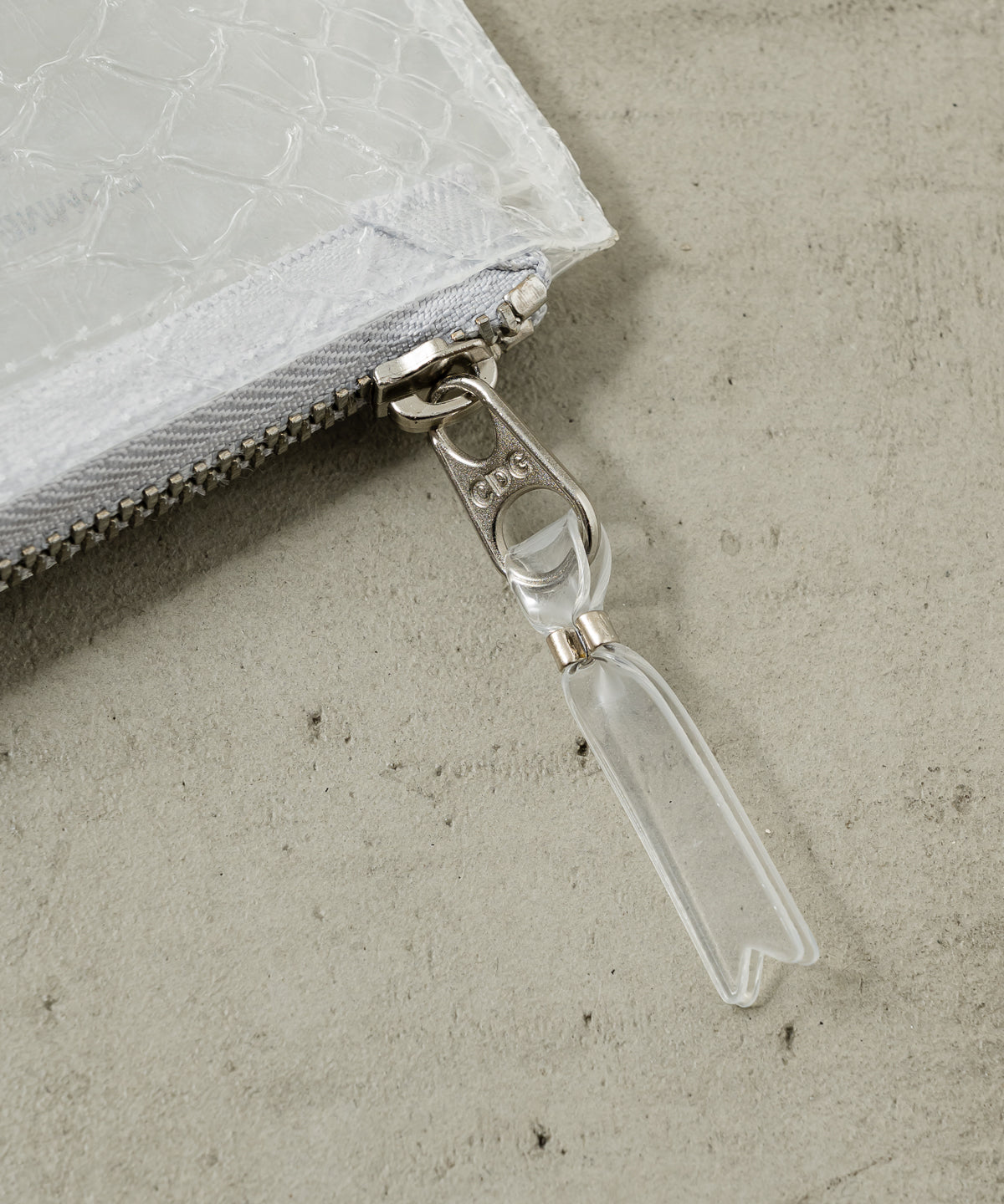 SNAKE TRANSPARENT L ZIP WALLET