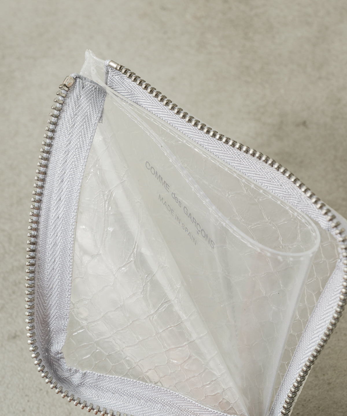 SNAKE TRANSPARENT L ZIP WALLET